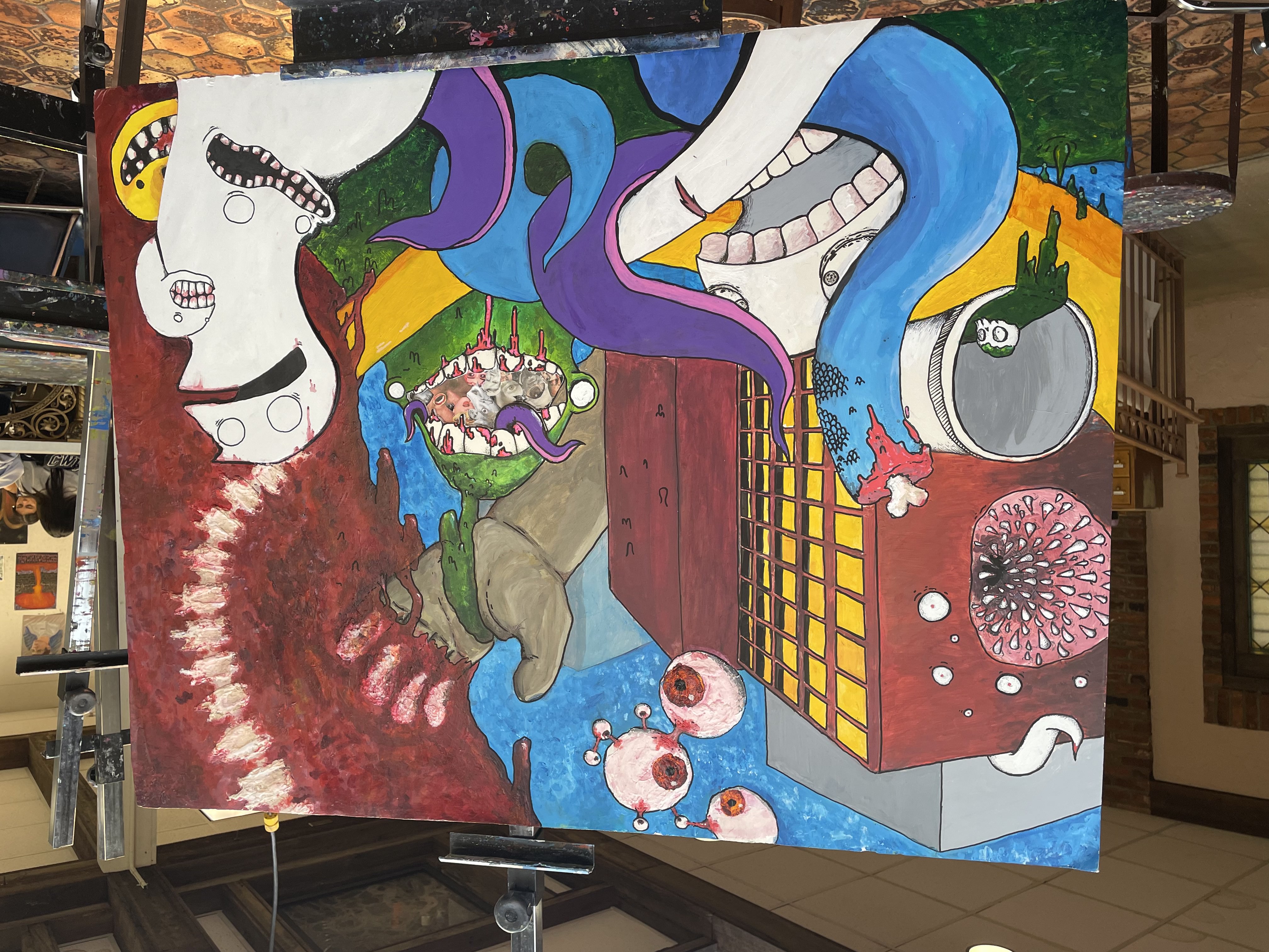 Large Abstract Collage